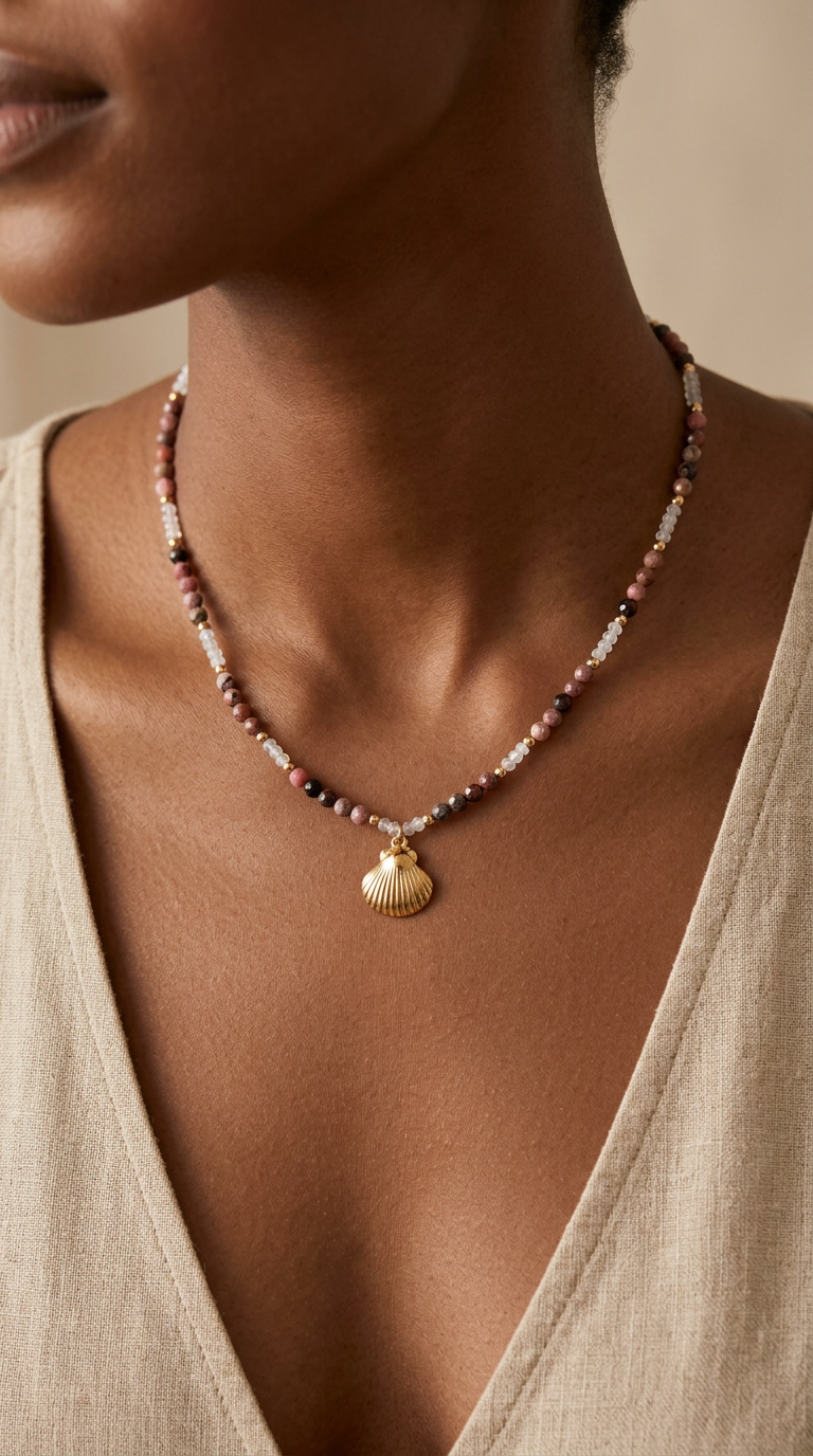 Collar Rodocrosita