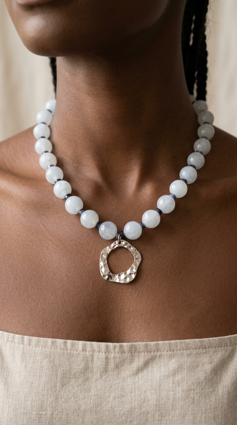 Collar Maxi Aguamarina